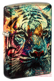 Zippo Painted Tiger Design 540 Tumbled Brass 46145