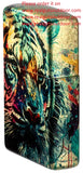 Zippo Painted Tiger Design 540 Tumbled Brass 46145