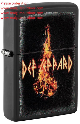Zippo Def Leppard Burning Violin Black Matte 46153