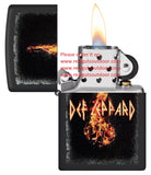 Zippo Def Leppard Burning Violin Black Matte 46153