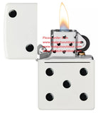 Zippo Domino Design White Matte 46159