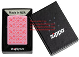 Zippo Polka Dot Design Color Image Pink Matte 46170