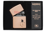 Zippo Limited Edition Solid Copper Case Armor Black Insert Up to 15000 pcs 46171