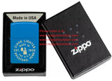 Zippo Seal Design Sky Blue Matte 46173
