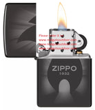 Zippo Radiant Zippo Design High Polish Black 46175