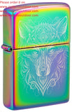 Zippo Mystic Wolf Design Multi Color 46176