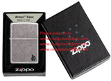 Zippo Armor® Antique Silver Flame Design Deep Carve 46399