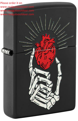 Zippo Undying Love Design Black Matte Color Image 46469