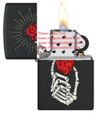 Zippo Undying Love Design Black Matte Color Image 46469