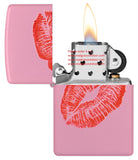 Zippo Smooches Design Pink Matte Color Image 46470