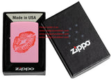 Zippo Smooches Design Pink Matte Color Image 46470