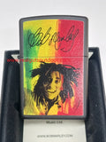 Zippo Bob Marley Black Matte Color Image 46996