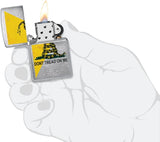 Zippo Dont Tread On Me Gadsden Flag Design Brushed Chrome 48118