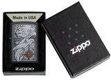 Zippo Ship Shark Emblem Design Black Matte 48120