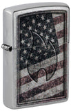 Zippo Americana Flame Design Street Chrome 48180