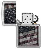 Zippo Americana Flame Design Street Chrome 48180