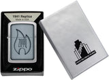 Zippo Flame Design 1941 Replica Brushed Chrome 48190