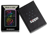 Zippo Colorful Skull Design Iridescent 48192