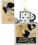 Zippo Windy Design Flat Sand 48198