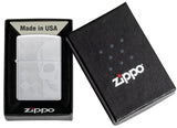 Zippo Skull Design Auto Engraved Satin Chrome 48208