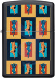 Zippo Playboy Black Light Rabbit Head Black Matte 48233