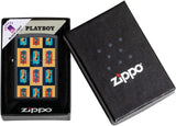 Zippo Playboy Black Light Rabbit Head Black Matte 48233