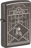Zippo Art Deco Design Black Ice 48247