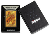 Zippo Flame and Dragon Black Matte 48364