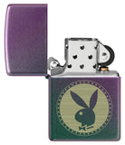 Zippo Playboy Engraved Rabbit Head Iridescent 48380