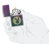 Zippo Playboy Engraved Rabbit Head Iridescent 48380