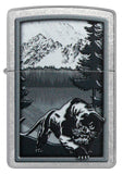 Zippo Mountain Lion Design Street Chrome 48381