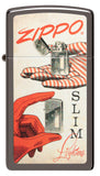 Zippo Vintage Design Slim Black Ice 48396