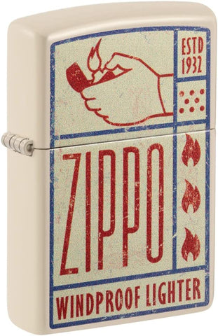 Zippo Windproof Lighter Design Flat Sand 48397