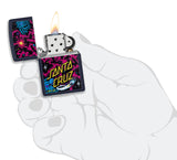 Zippo Santa Cruz Outer Space Galaxy Design Navy Matte 48414