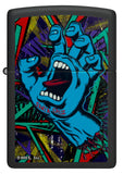 Zippo Santa Cruz Screaming Hand Black Light Black Matte 48415