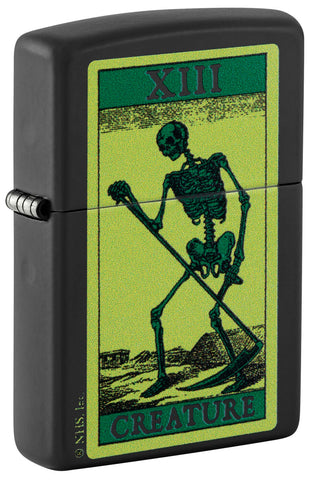 Zippo Creature Skeleton Black Matte 48416