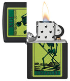 Zippo Creature Skeleton Black Matte 48416