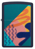 Zippo Retro Pattern Design Navy Matte 48417