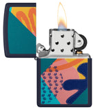 Zippo Retro Pattern Design Navy Matte 48417