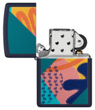 Zippo Retro Pattern Design Navy Matte 48417