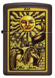 Zippo The Sun Tarot Card Design Brown 48452