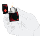 Zippo Black Cat Design Black Matte 48453