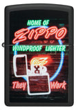Zippo Neon Sign Design Black Matte 48455