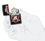 Zippo Neon Sign Design Black Matte 48455