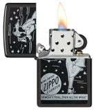 Zippo Windy Design High Polish Black 48456