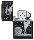 Zippo Windy Design High Polish Black 48456
