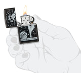 Zippo Windy Design High Polish Black 48456