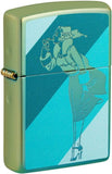 Zippo Windy Design High Polish Teal 48457