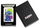 Zippo Wild West Skeleton Design White Matte 48502