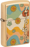 Zippo Flower Power Design High Polish Brass 48503